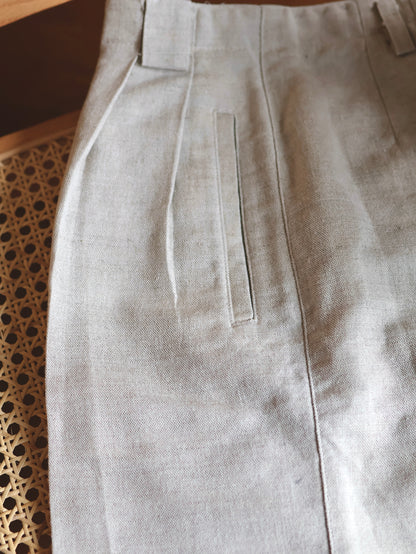 Linen Cotton Half Pants