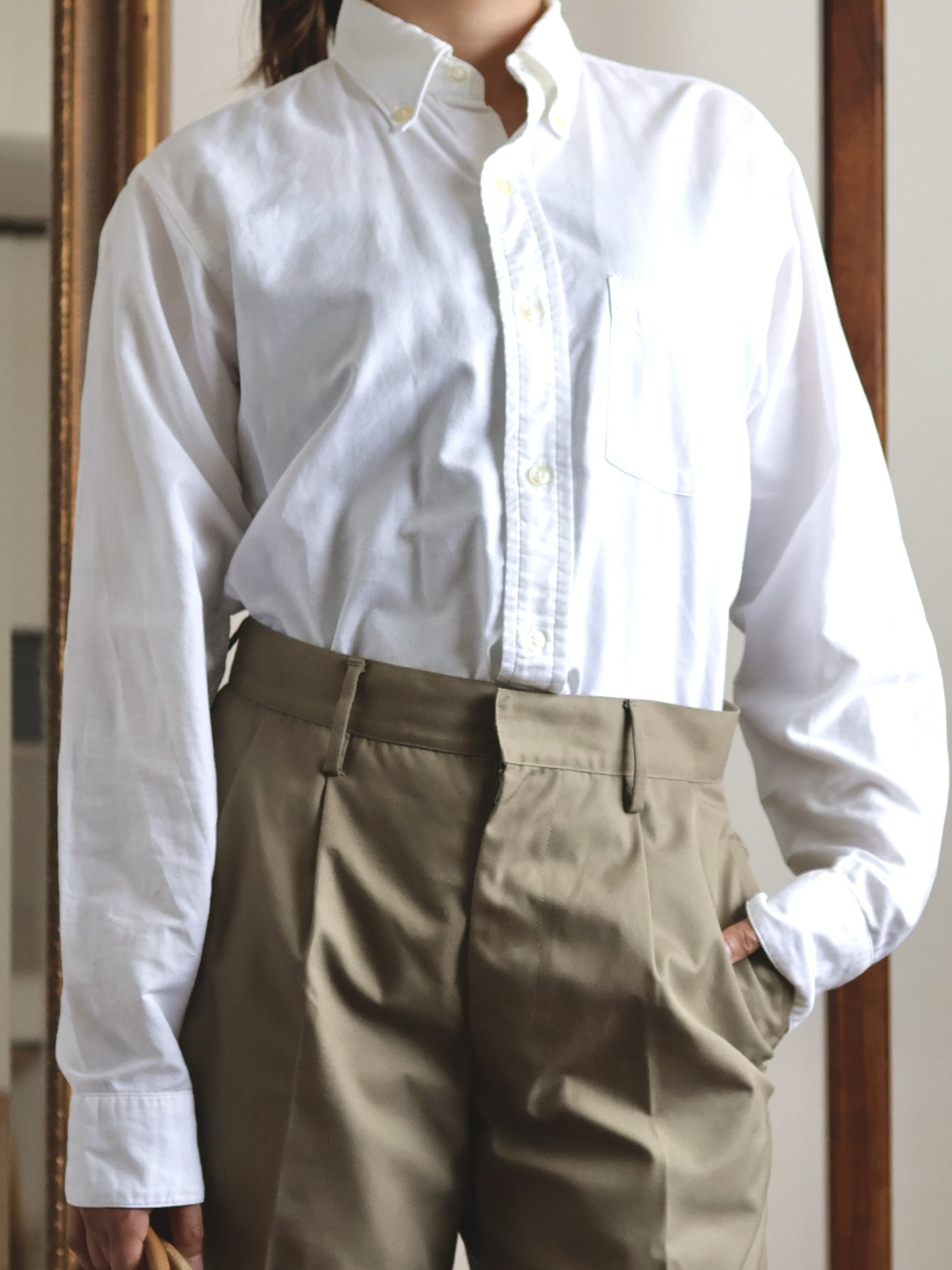 Vintage Made in U.S.A. Cotton Button-Down Shirt