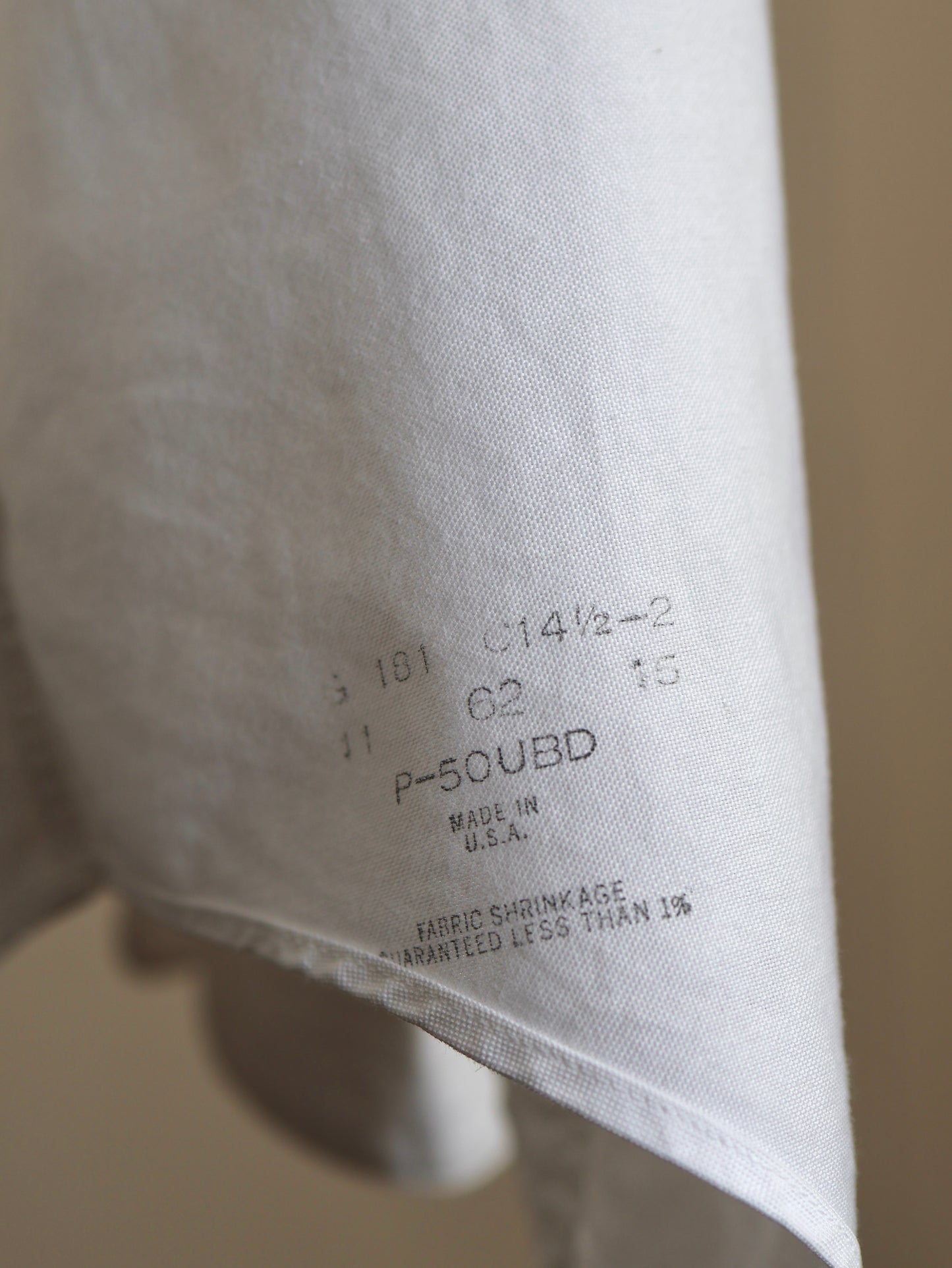 Vintage Made in U.S.A. Cotton Button-Down Shirt