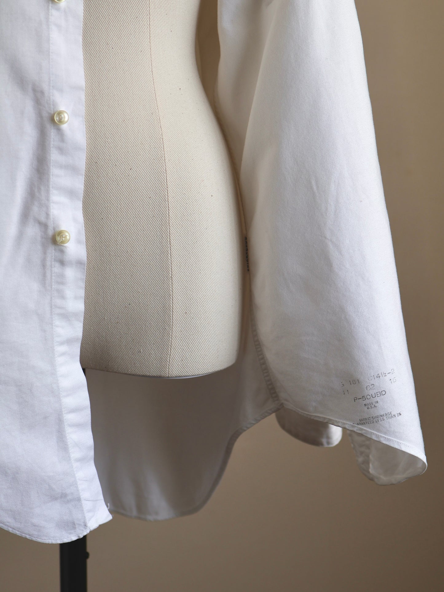 Vintage Made in U.S.A. Cotton Button-Down Shirt