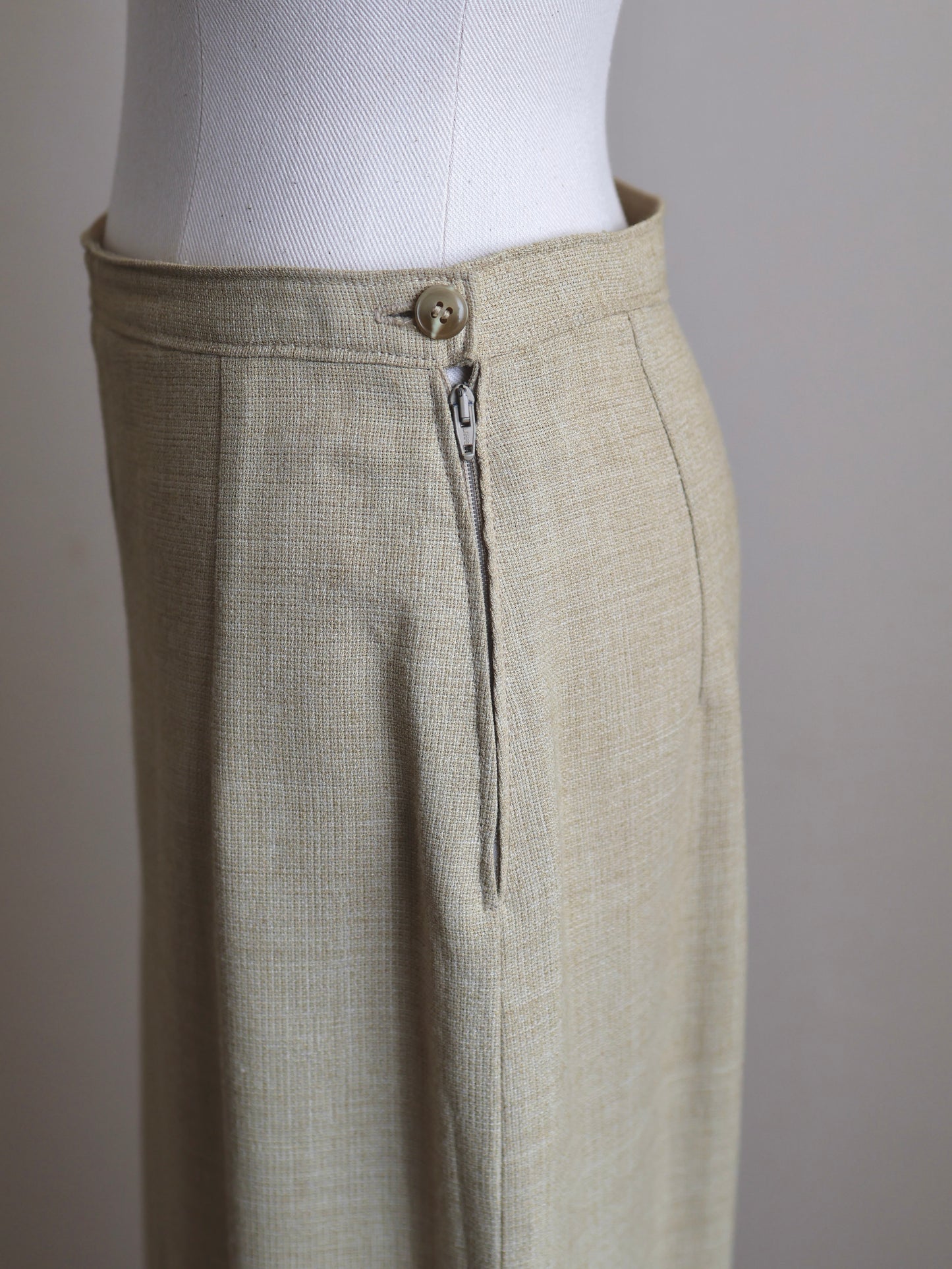 Handmade Linen Tight Skirt