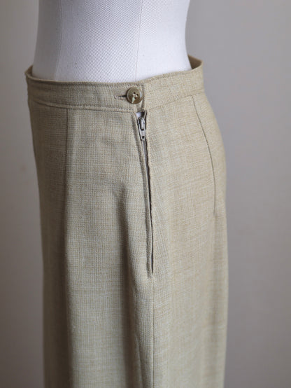Handmade Linen Tight Skirt