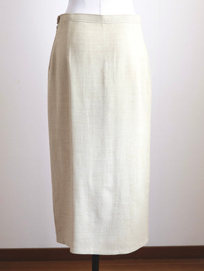 Handmade Linen Tight Skirt