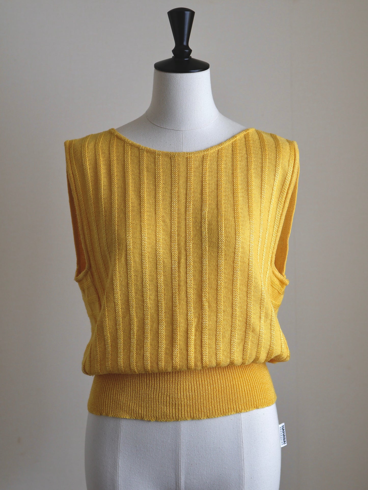 Made in Italy Vintage Back-Open Summer Knit Vest