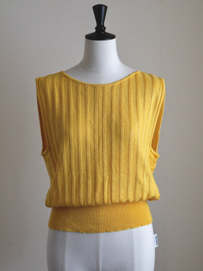 Made in Italy Vintage Back-Open Summer Knit Vest