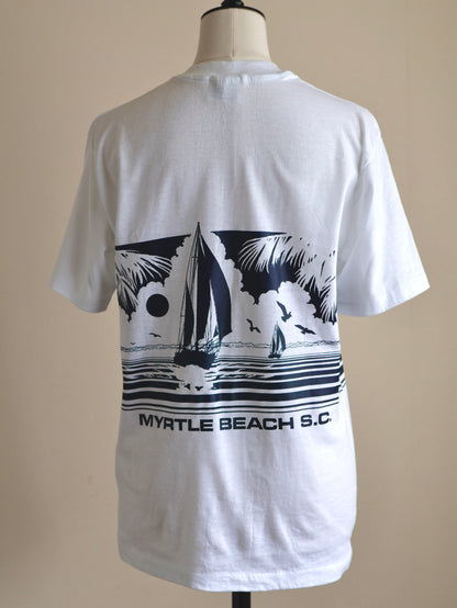 Dead Stock 80s-90s Summer Strand (by Stedman) "MYRTLE BEACH" Graphic T-Shirt