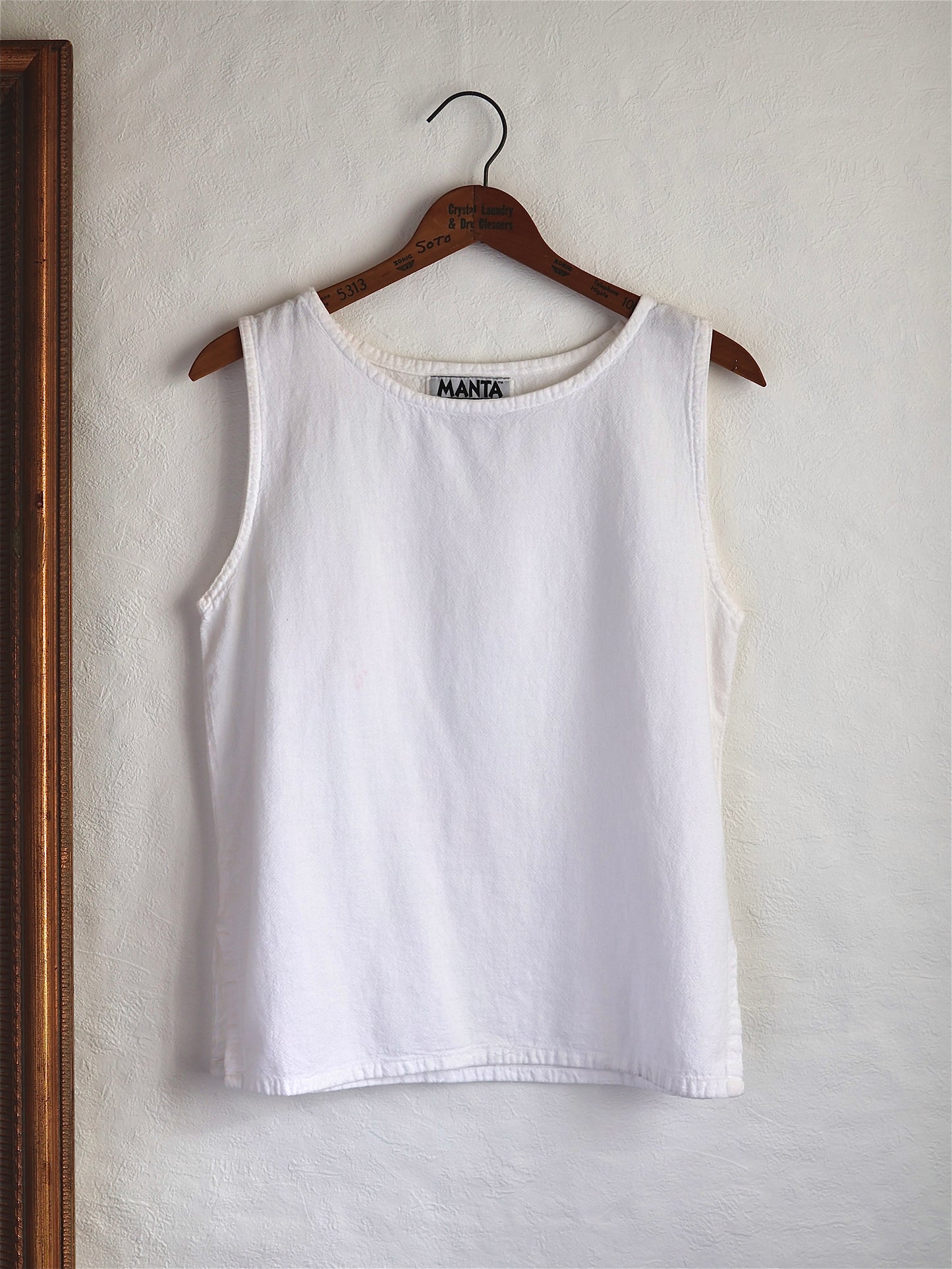 Side Slit Cotton Sleeveless Top