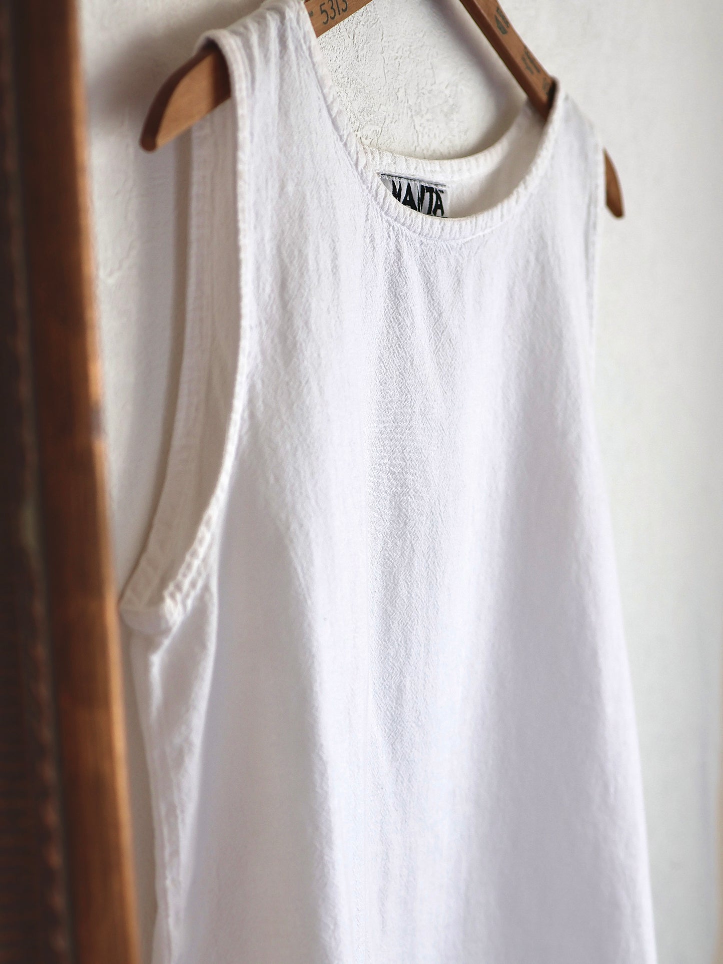 Side Slit Cotton Sleeveless Top