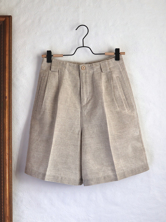 Linen Cotton Half Pants