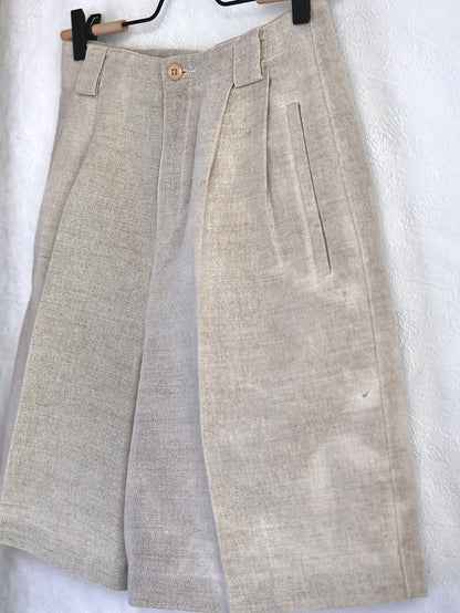 Linen Cotton Half Pants