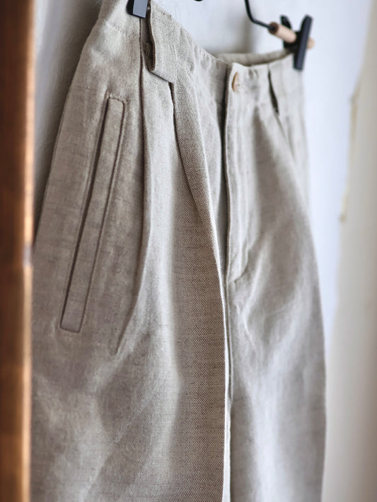 Linen Cotton Half Pants