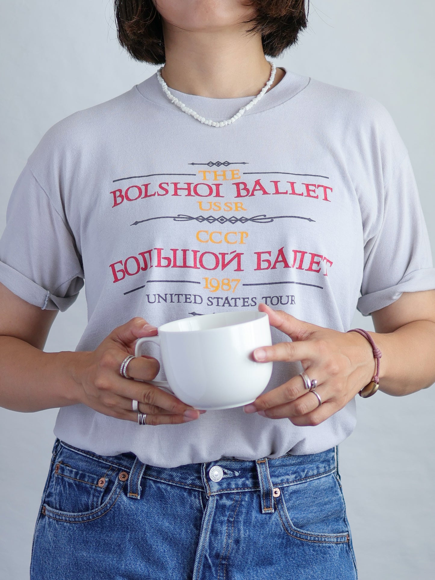 1987 "THE BOLSHOI BALLET" USSR US TOUR Vintage T-shirt / Made in USA