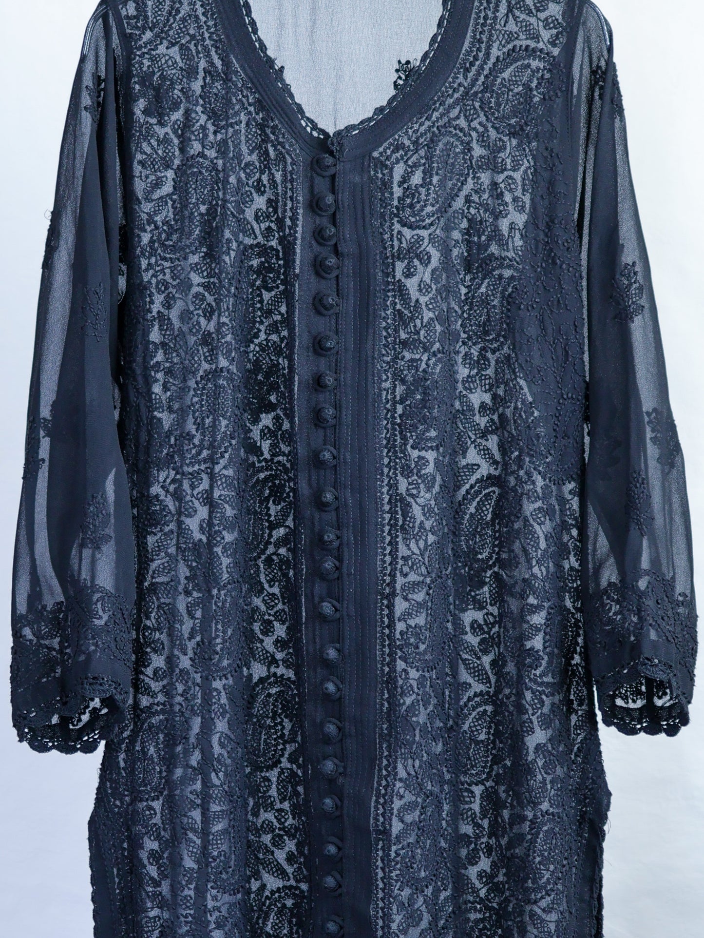 Botanical Embroidery Dress