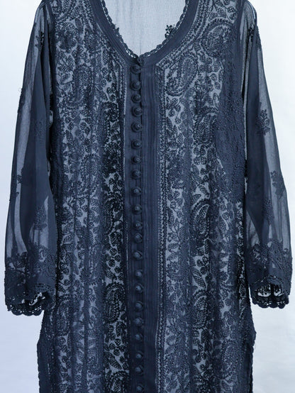 Botanical Embroidery Dress