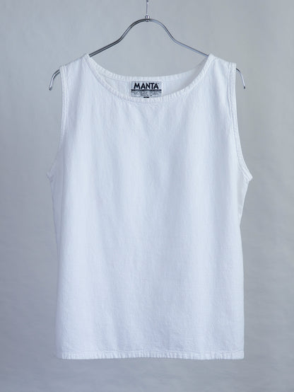 Side Slit Cotton Sleeveless Top