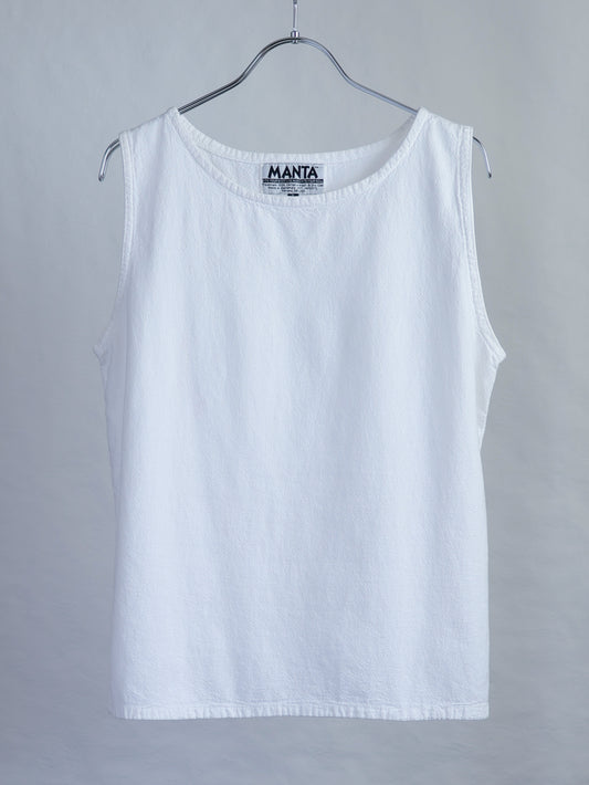 Side Slit Cotton Sleeveless Top
