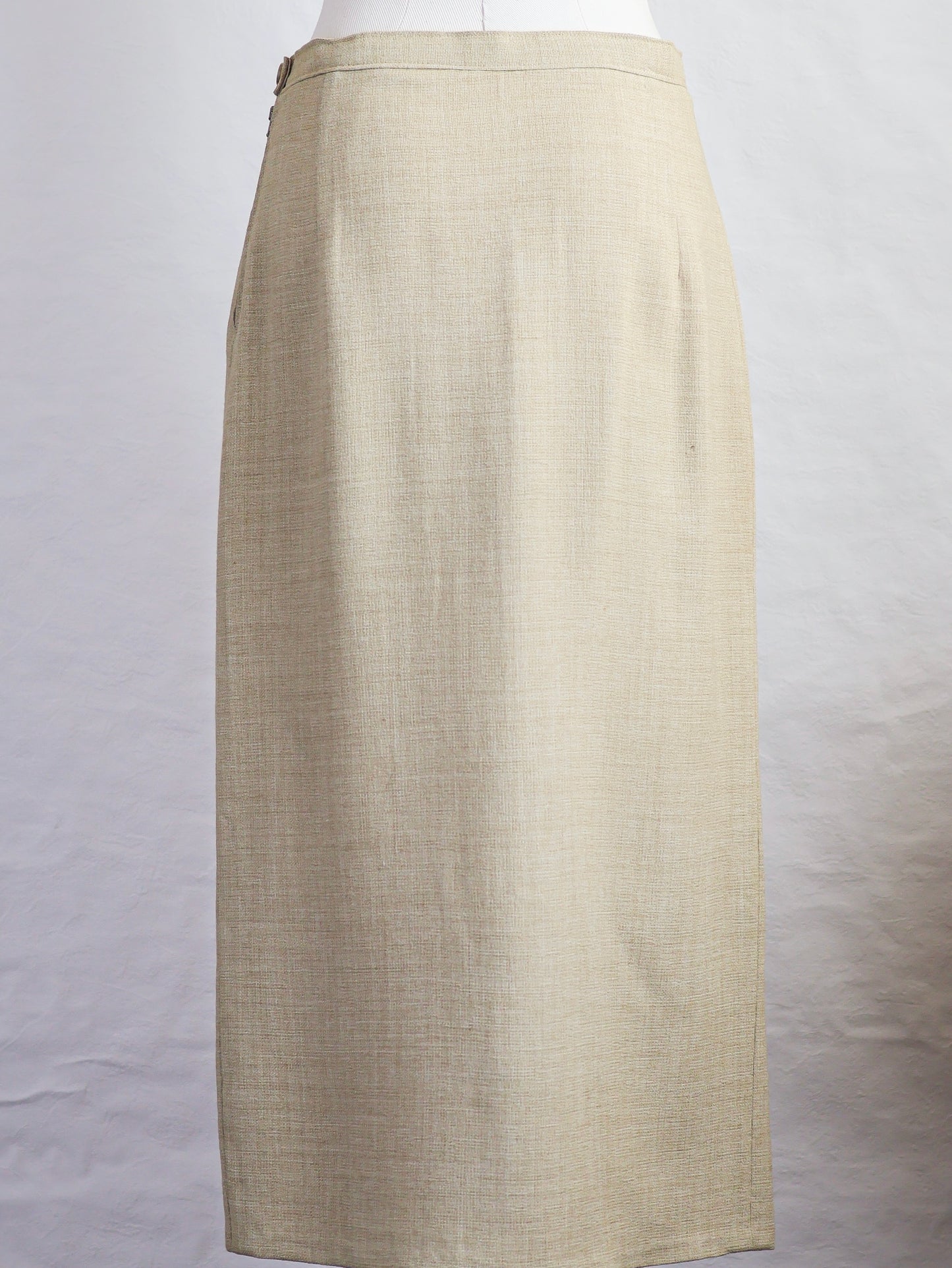 Handmade Linen Tight Skirt