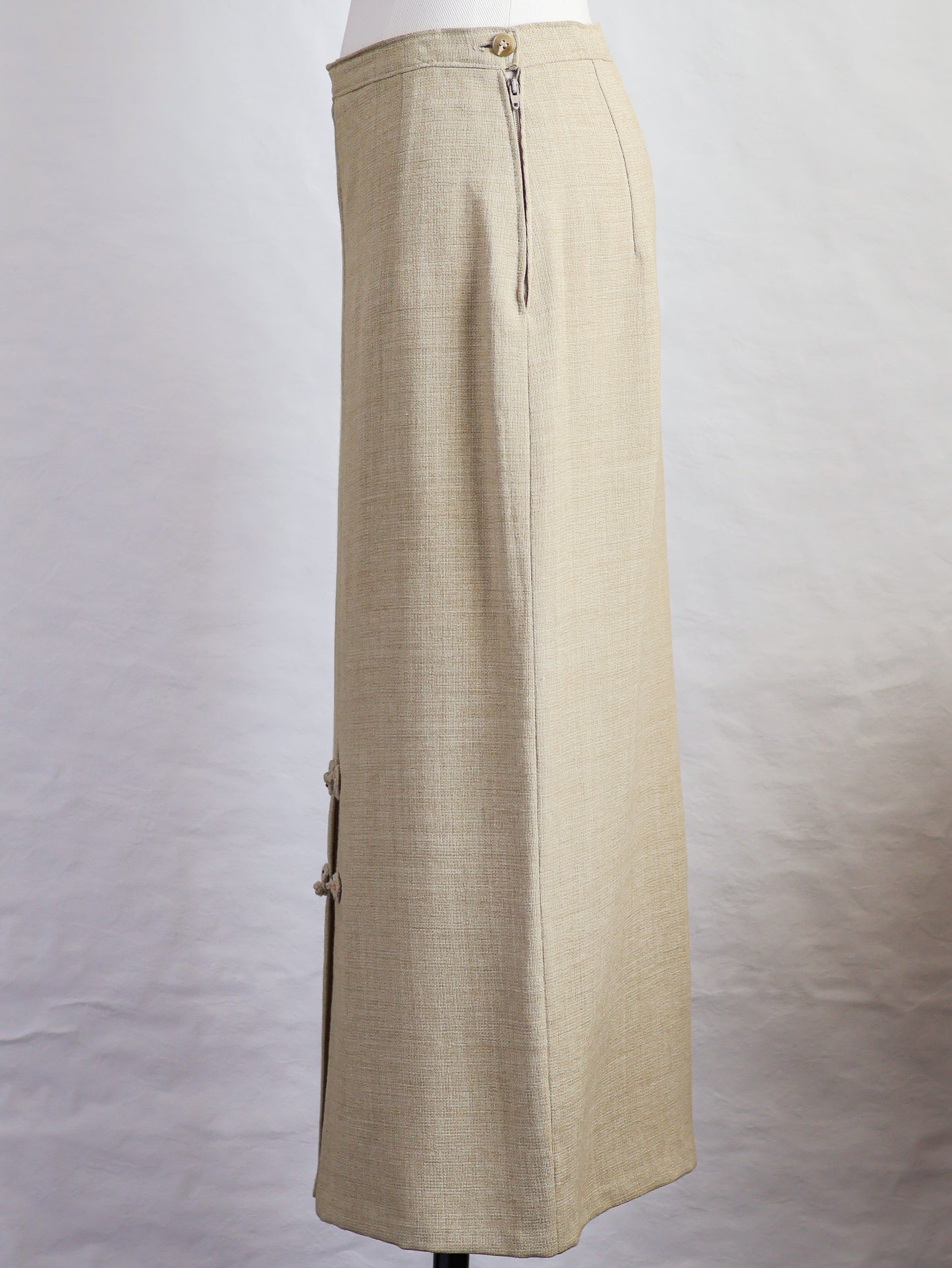 Handmade Linen Tight Skirt