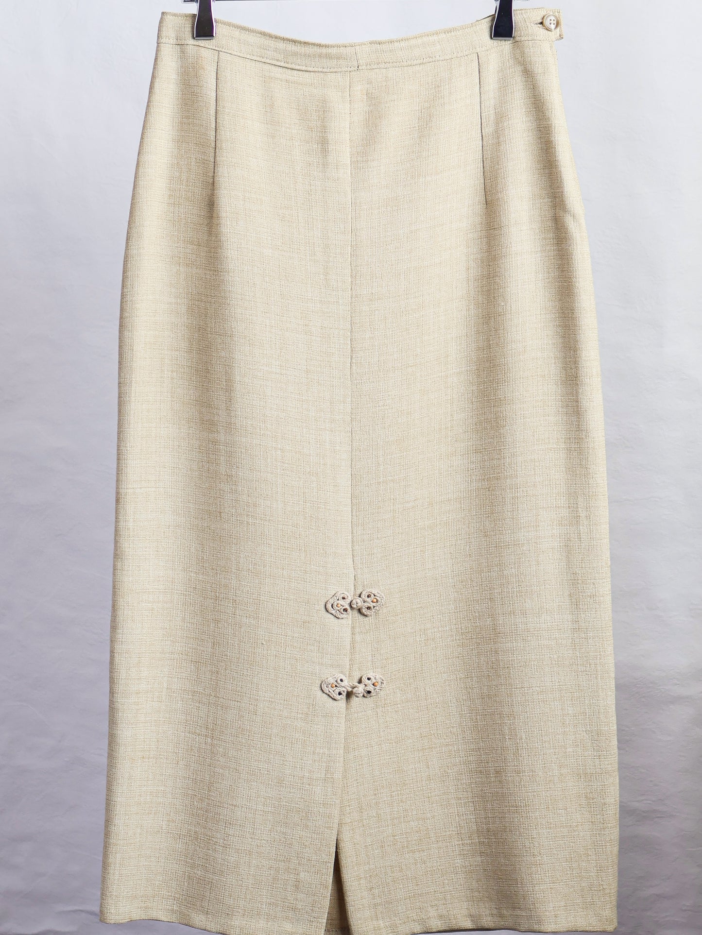 Handmade Linen Tight Skirt