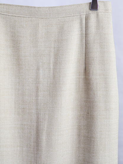 Handmade Linen Tight Skirt