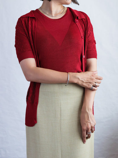 Handmade Linen Tight Skirt