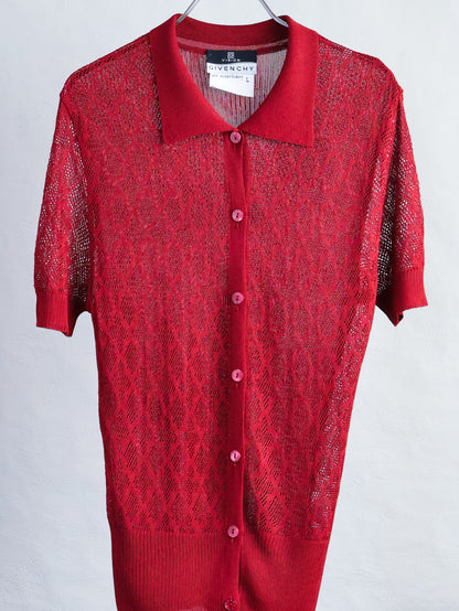 GIVENCHY Rayon Openwork Knit Ensemble