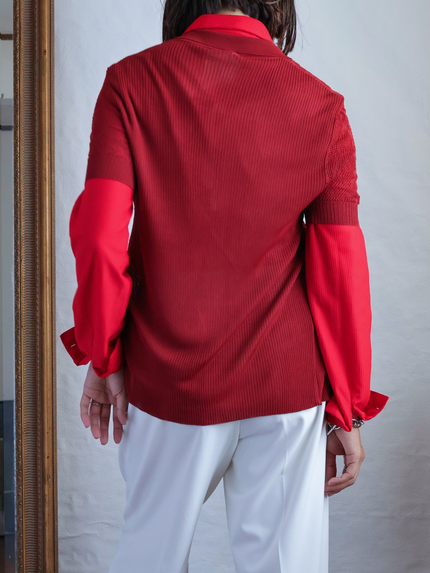 GIVENCHY Rayon Openwork Knit Ensemble