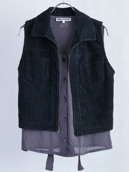 1990s Stripe Back-Ribbon Top