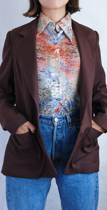 1970s Scenic Art Print Shirt