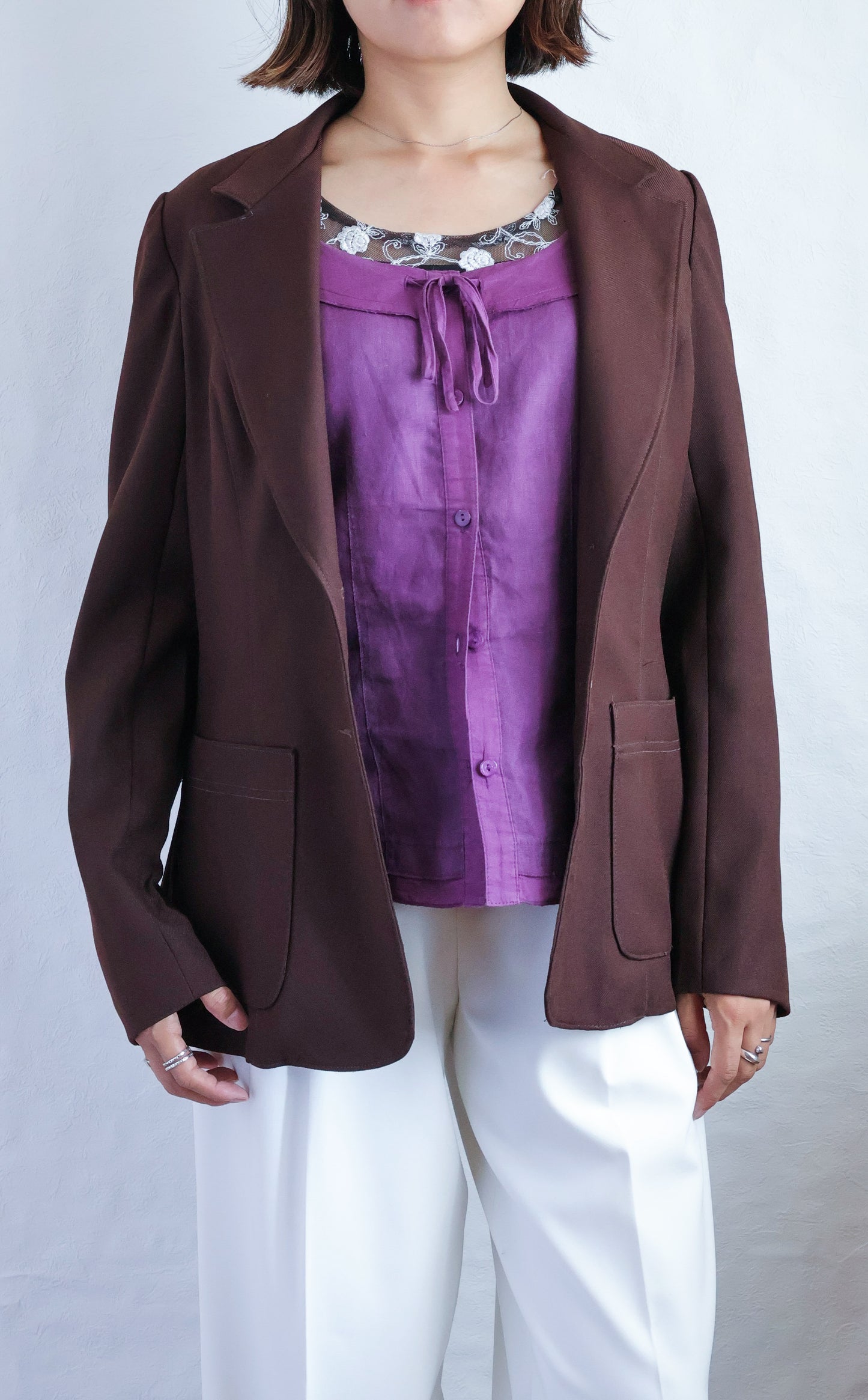 100% Linen Burton Ribbon Detail Top