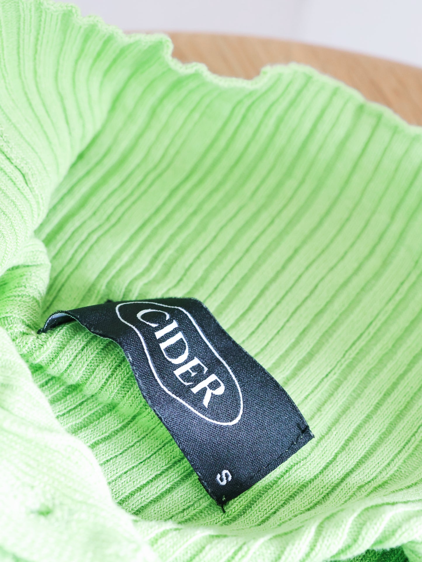 Lime Green Cropped Polo Top