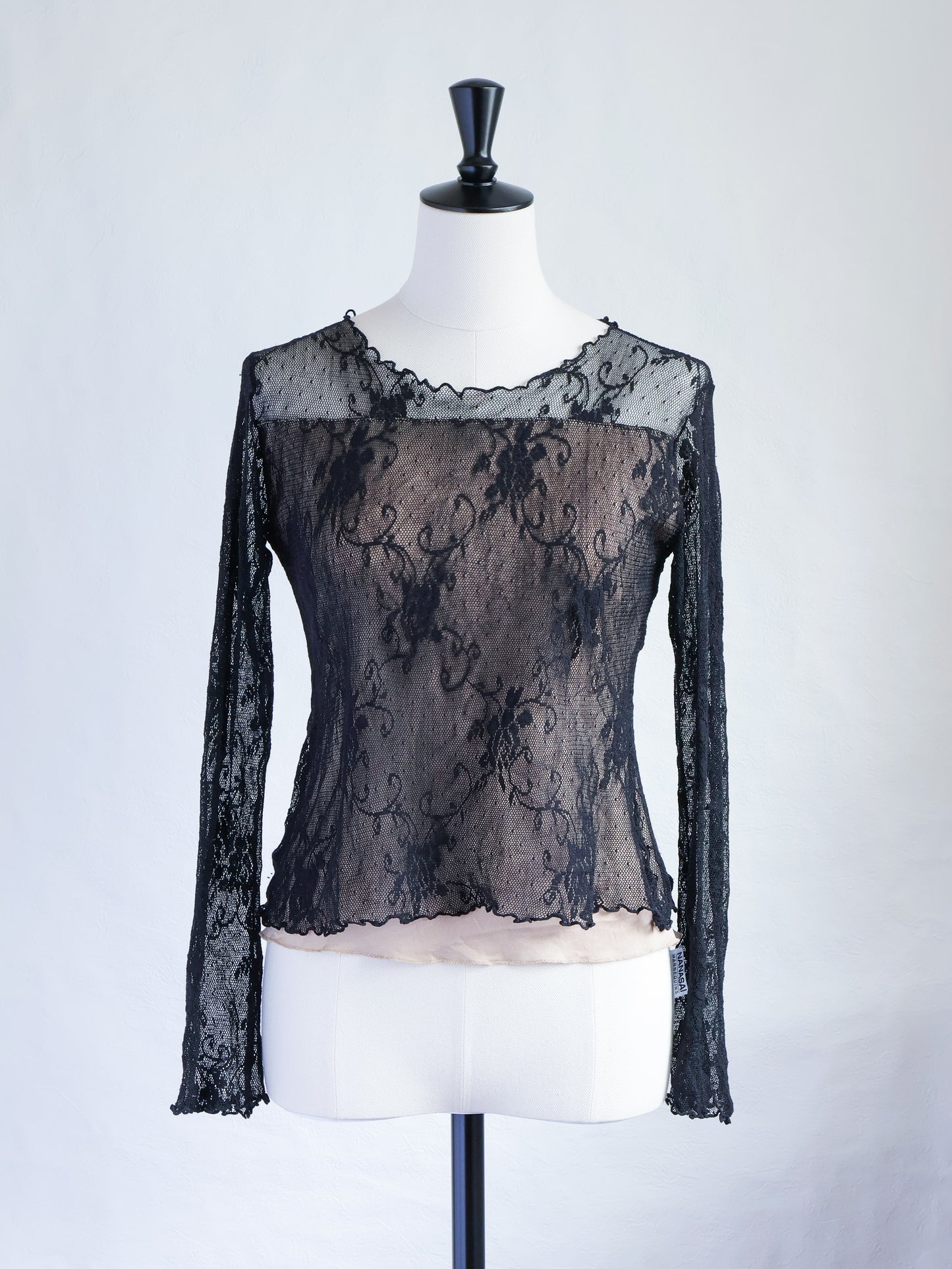 Lace Layered Sheer Top