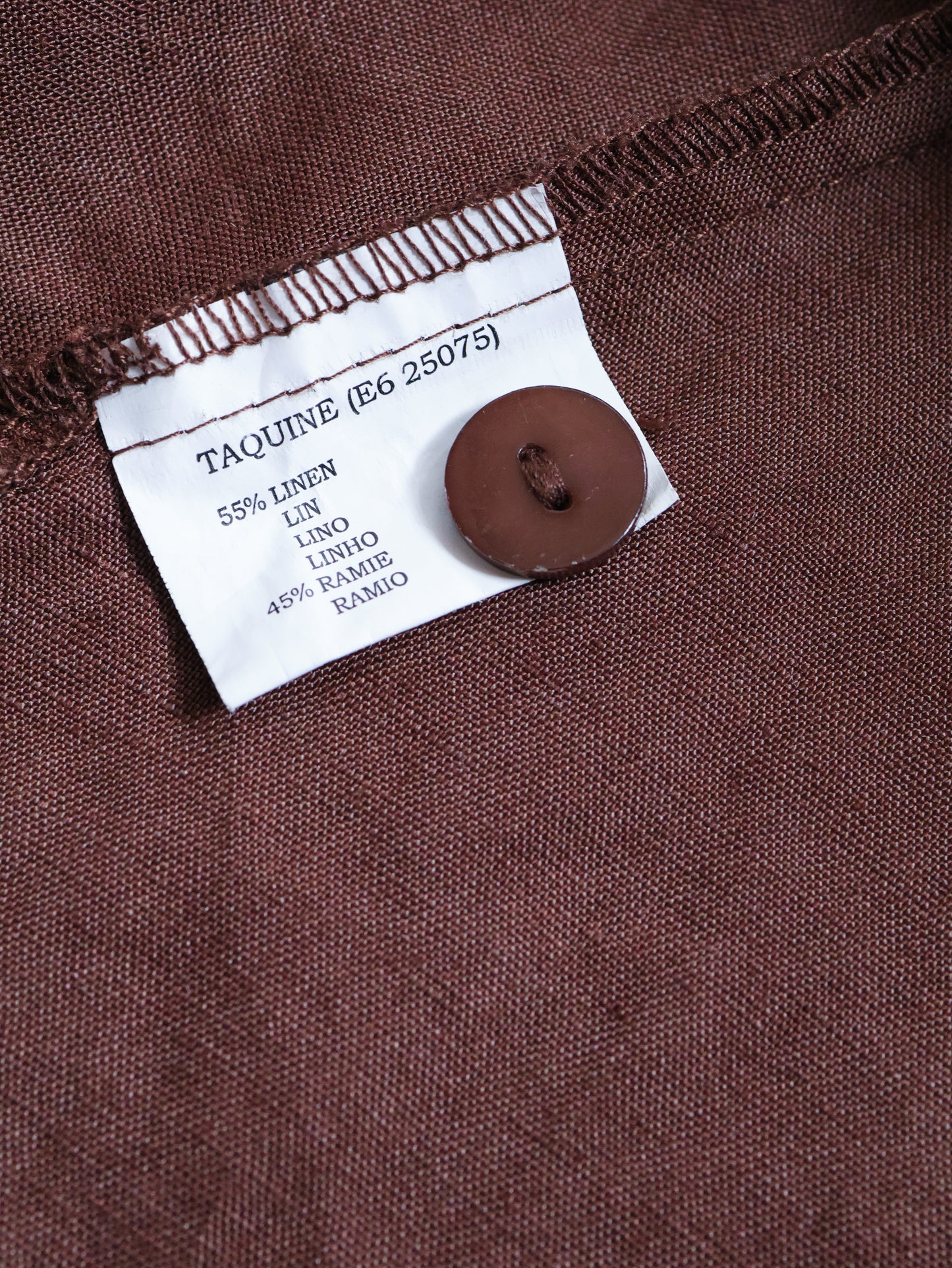 Linen Ramie Open Collar Shirt Jacket