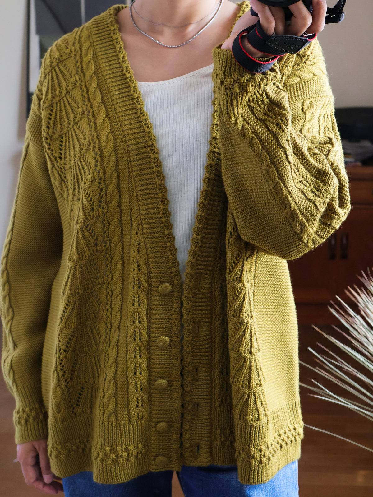 【sizeL】1980’s Cable-Knit Cardigan(Made in Australia)