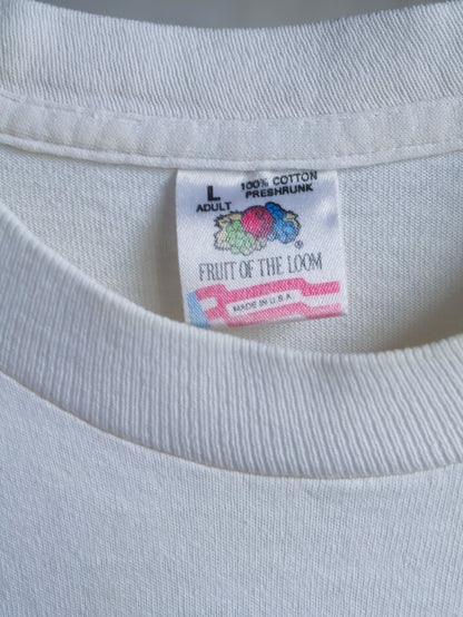 【sizeM-L】1990's Train Graphic Tee (Remake / MADE IN USA)