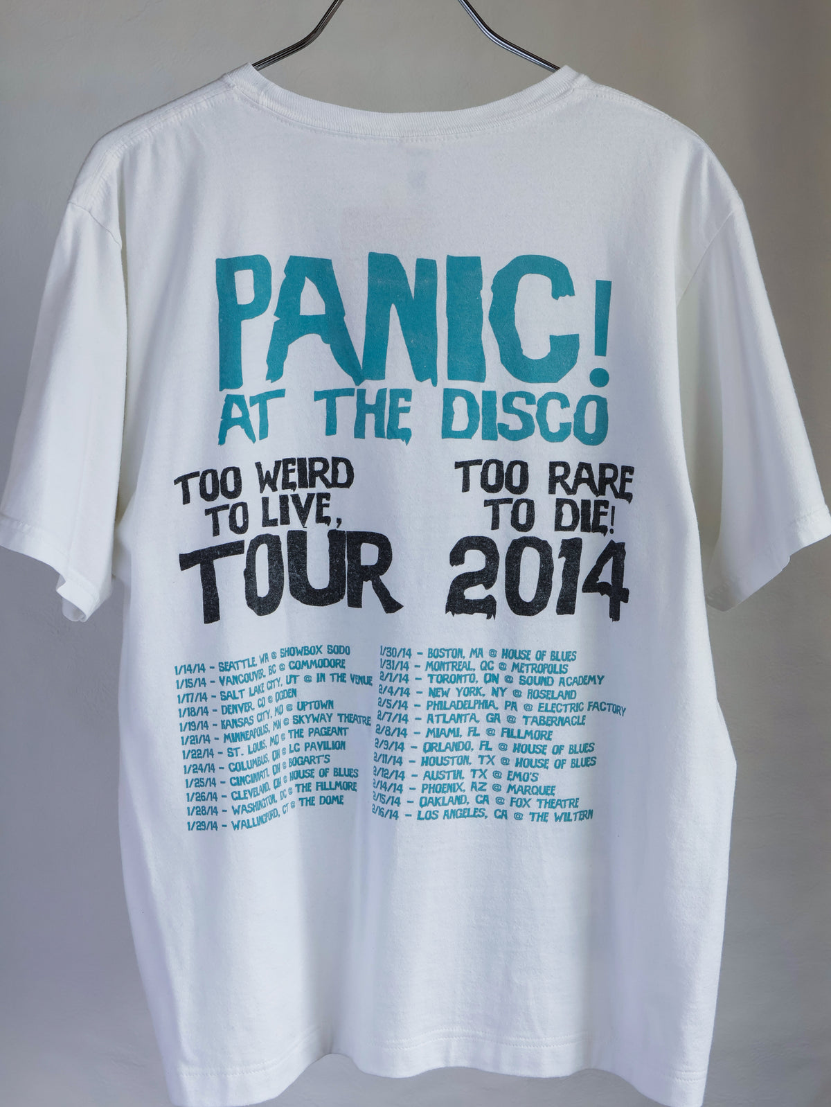 【sizeM-L】Panic! At The Disco Tour T-shirt(Remake)