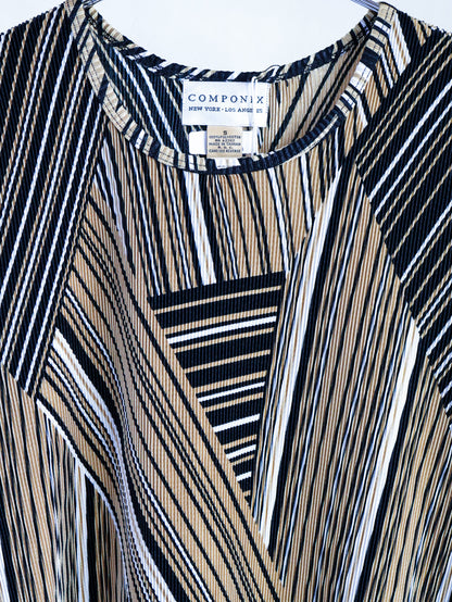 【sizeS-M】1990's Geometric Pleated Tank Top