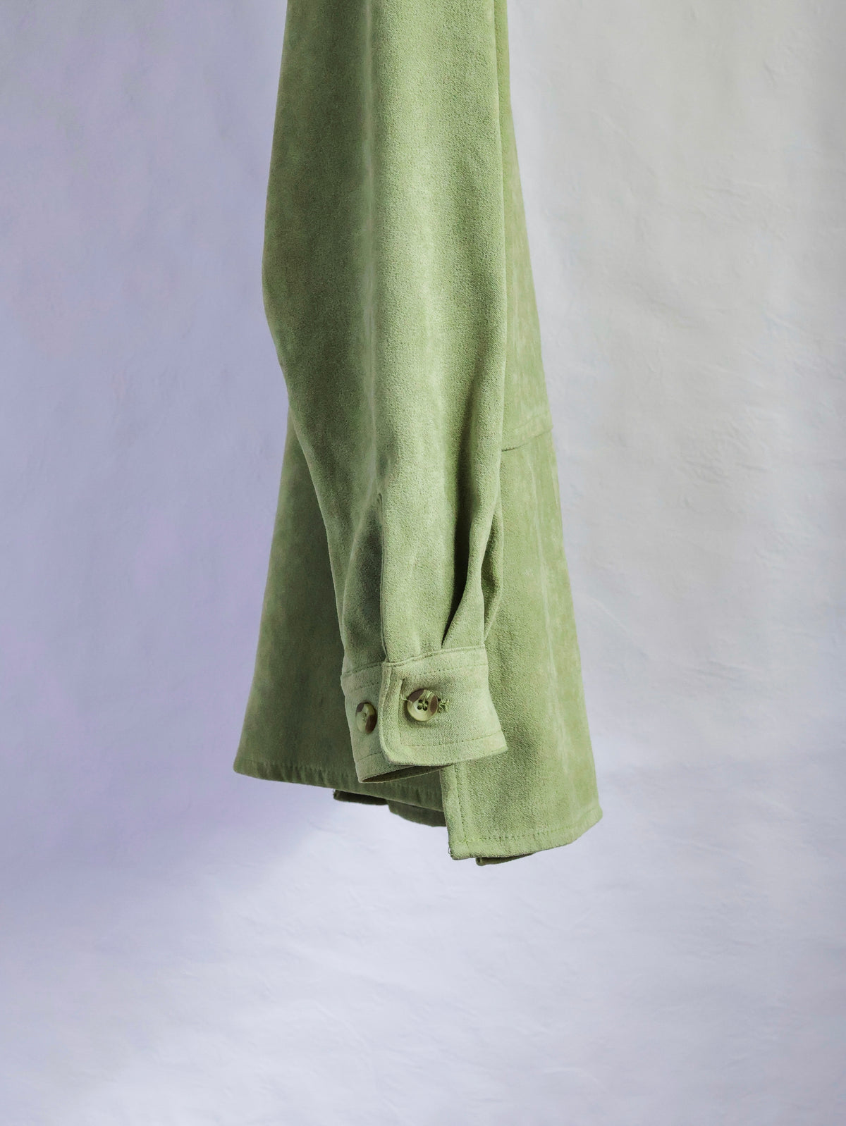 【sizeM-L】1990’s Faux Suede Shirt Jacket