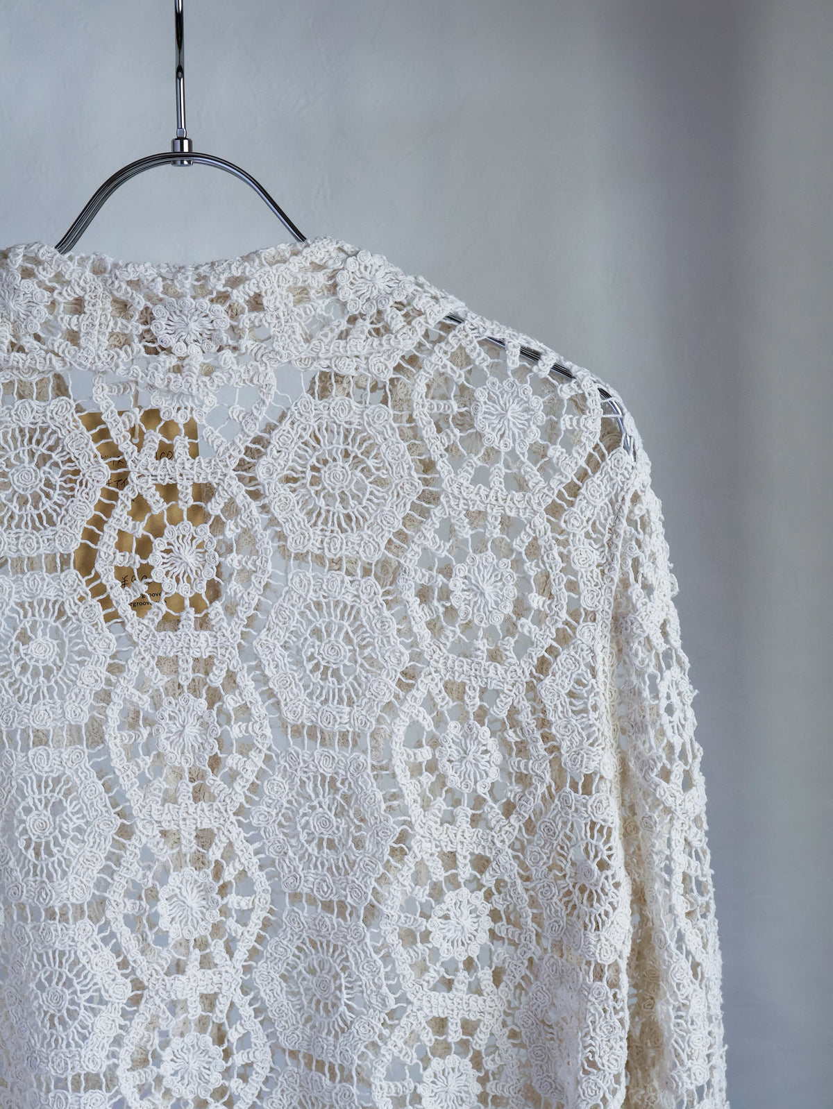 【sizeS-M】1990’s Crochet Lace Shirt