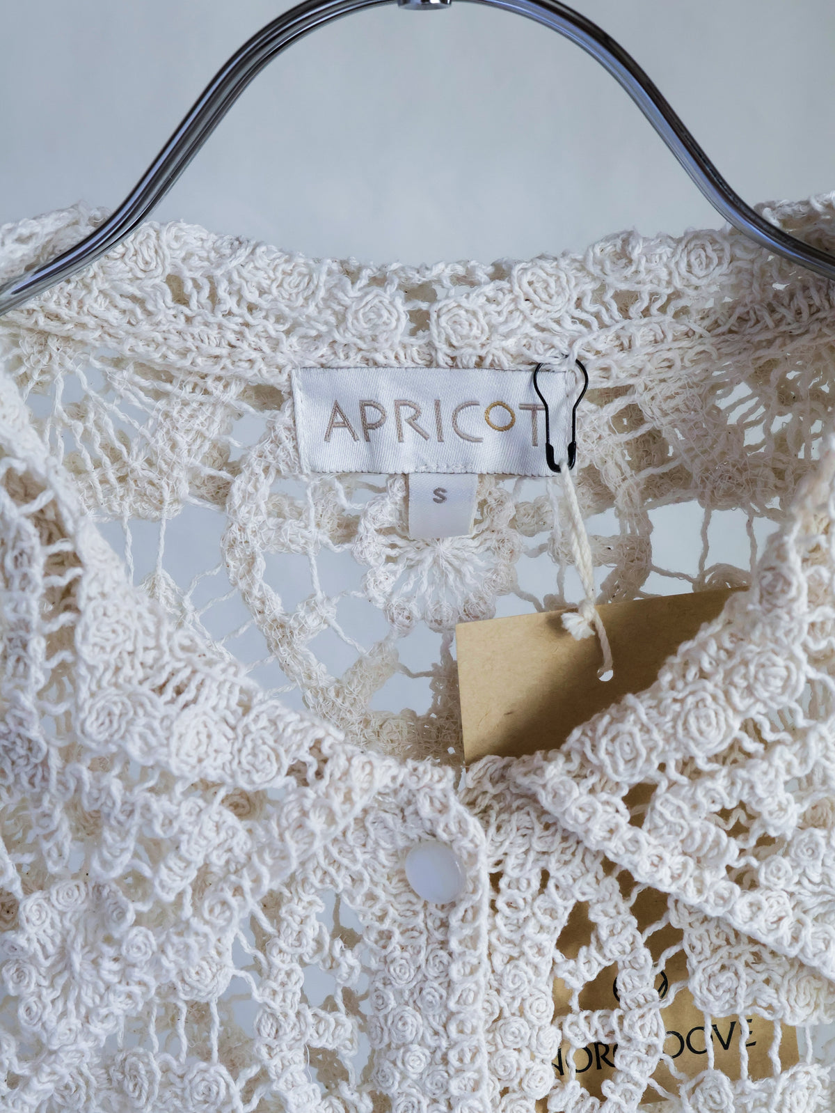 【sizeS-M】1990’s Crochet Lace Shirt