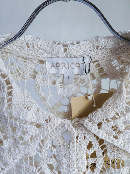 【sizeS-M】1990’s Crochet Lace Shirt