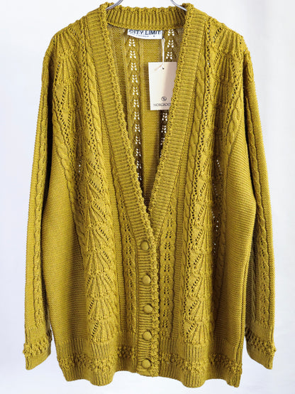 【sizeL】1980’s Cable-Knit Cardigan(Made in Australia)