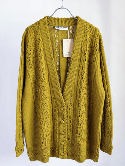 【sizeL】1980’s Cable-Knit Cardigan(Made in Australia)