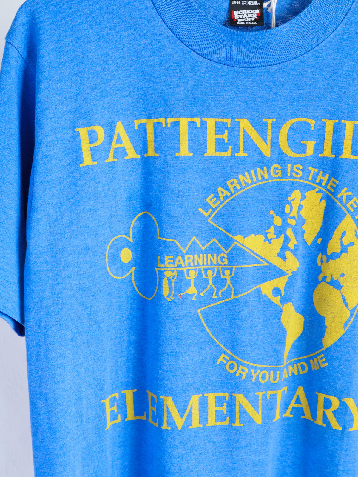 【sizeS-M】School Graphic T-Shirt(Made In U.S.A)