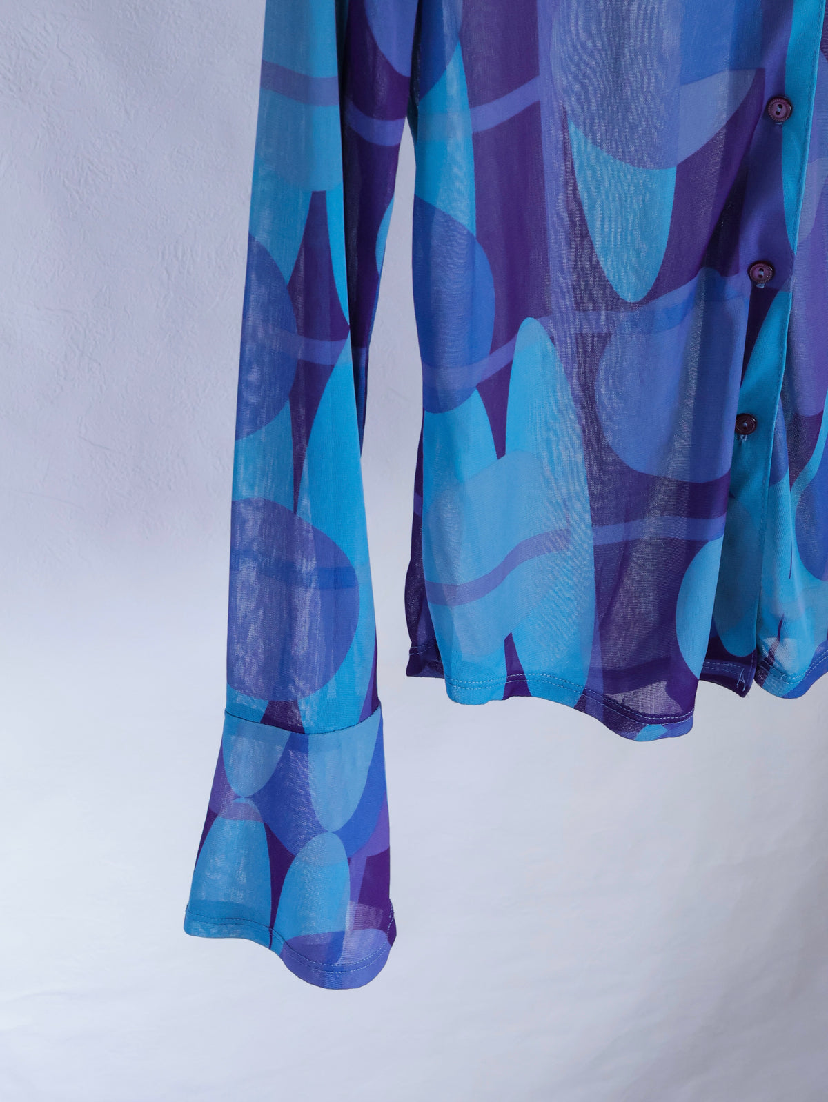 【sizeS-M】1990’s Art Printed Mesh Shirt