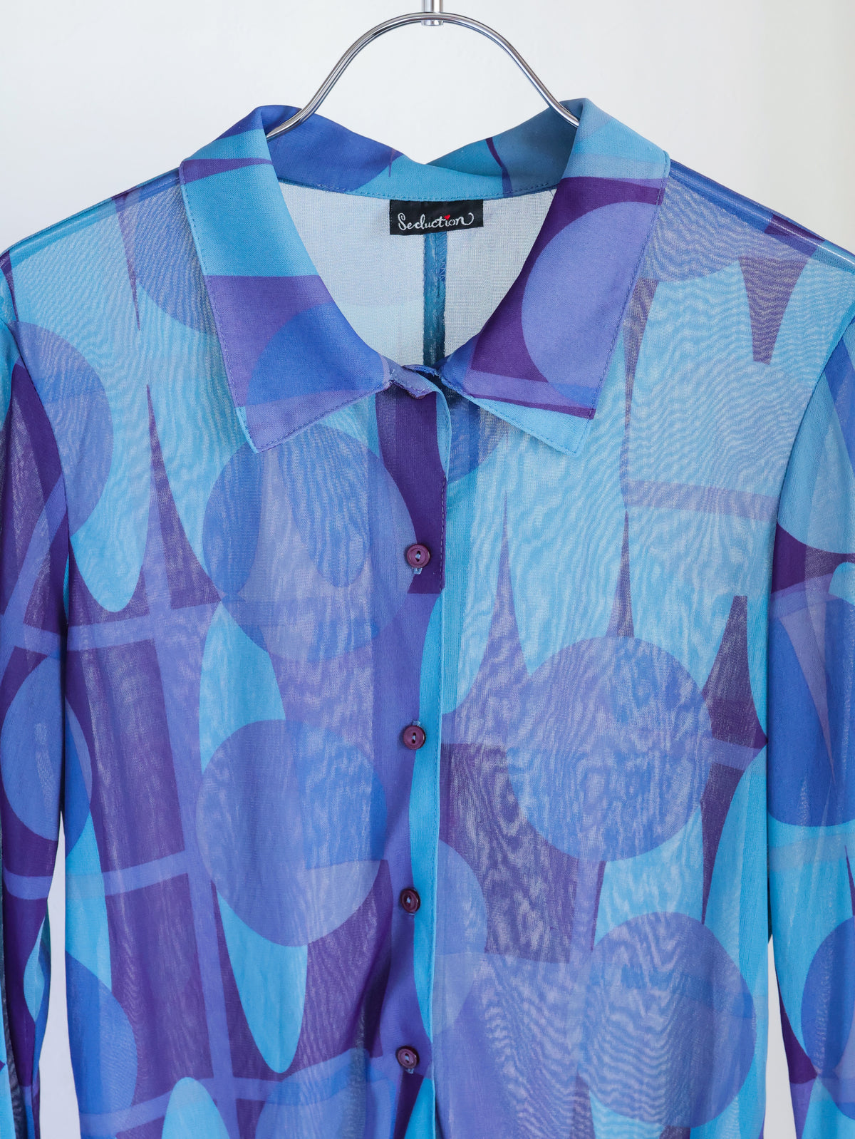 【sizeS-M】1990’s Art Printed Mesh Shirt