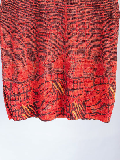 【sizeM】1990’s Pleat Textured Sleeveless Top
