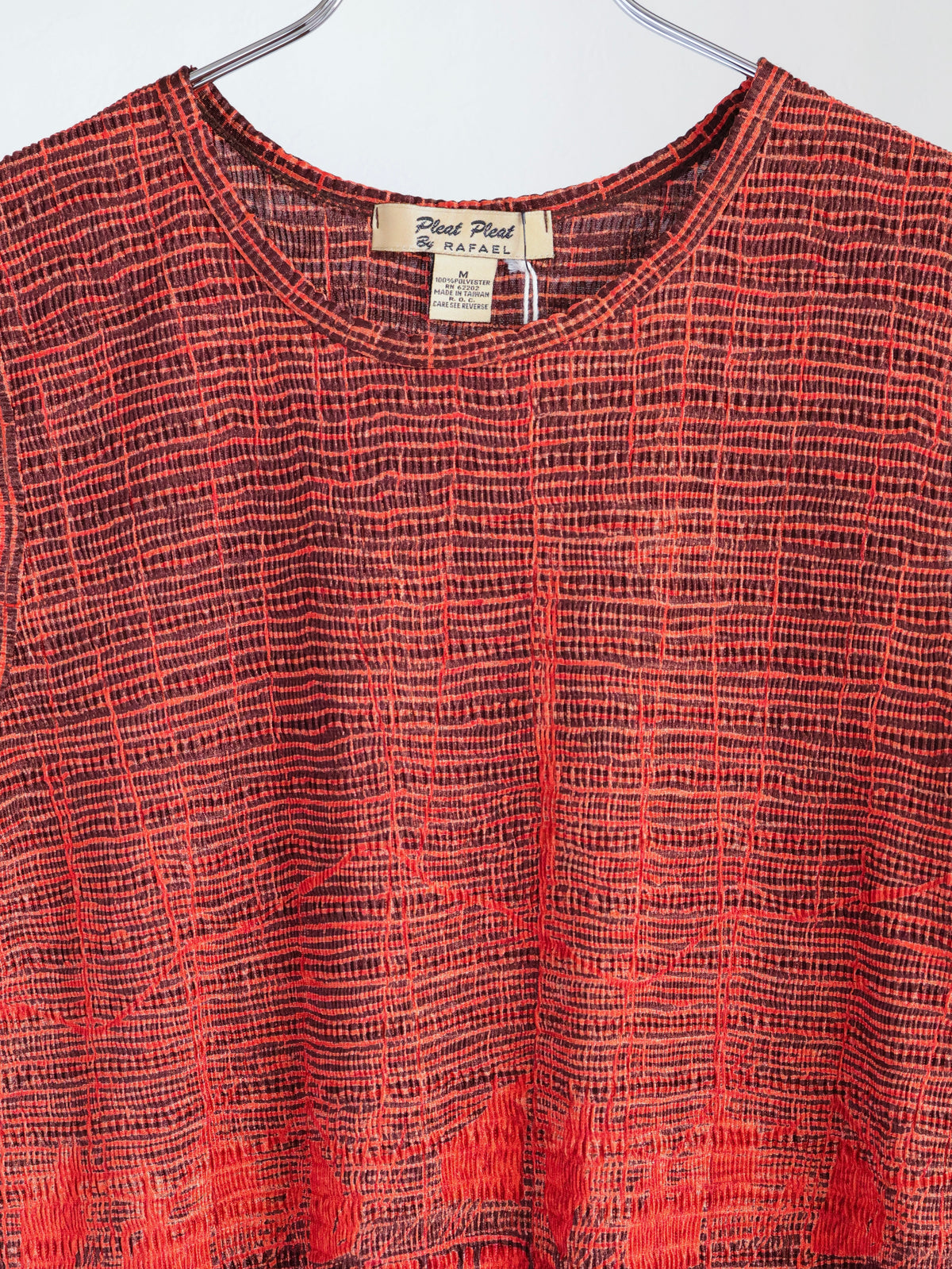 【sizeM】1990’s Pleat Textured Sleeveless Top