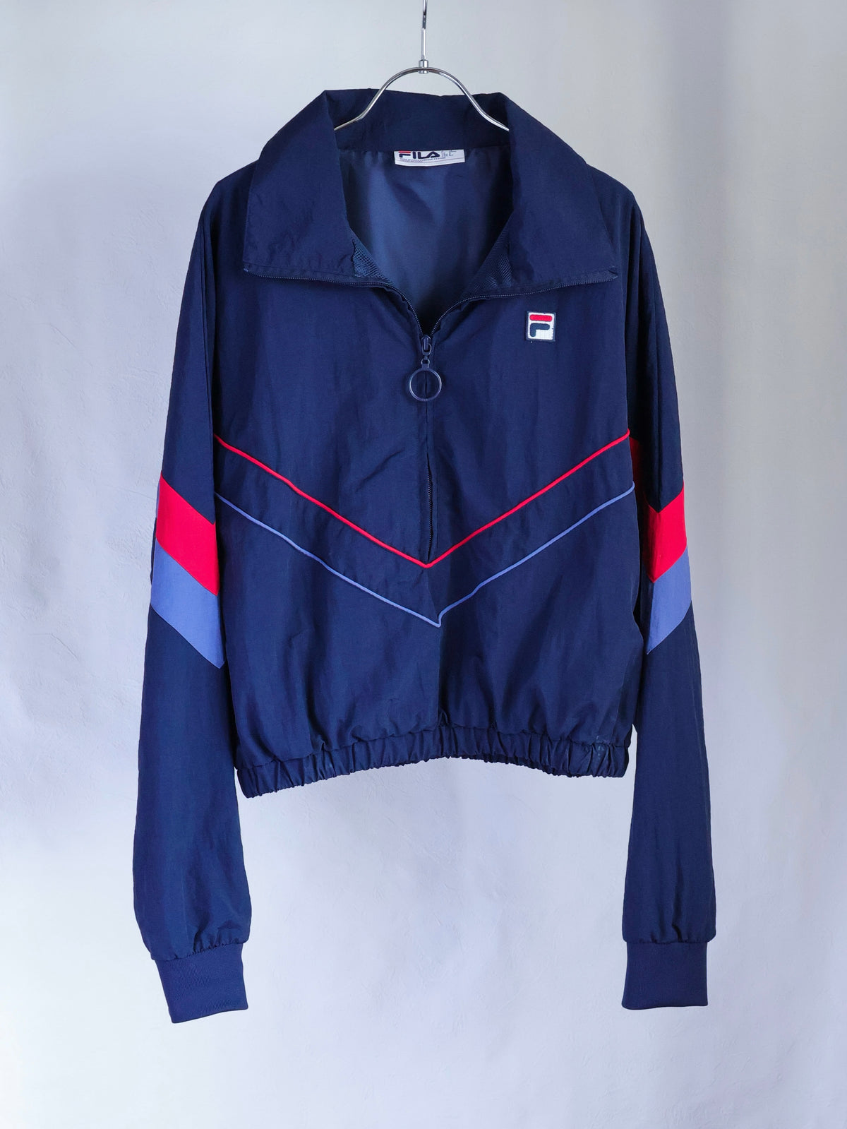 【sizeS-M】1990’s FILA Half-Zip Nylon Track Jacket