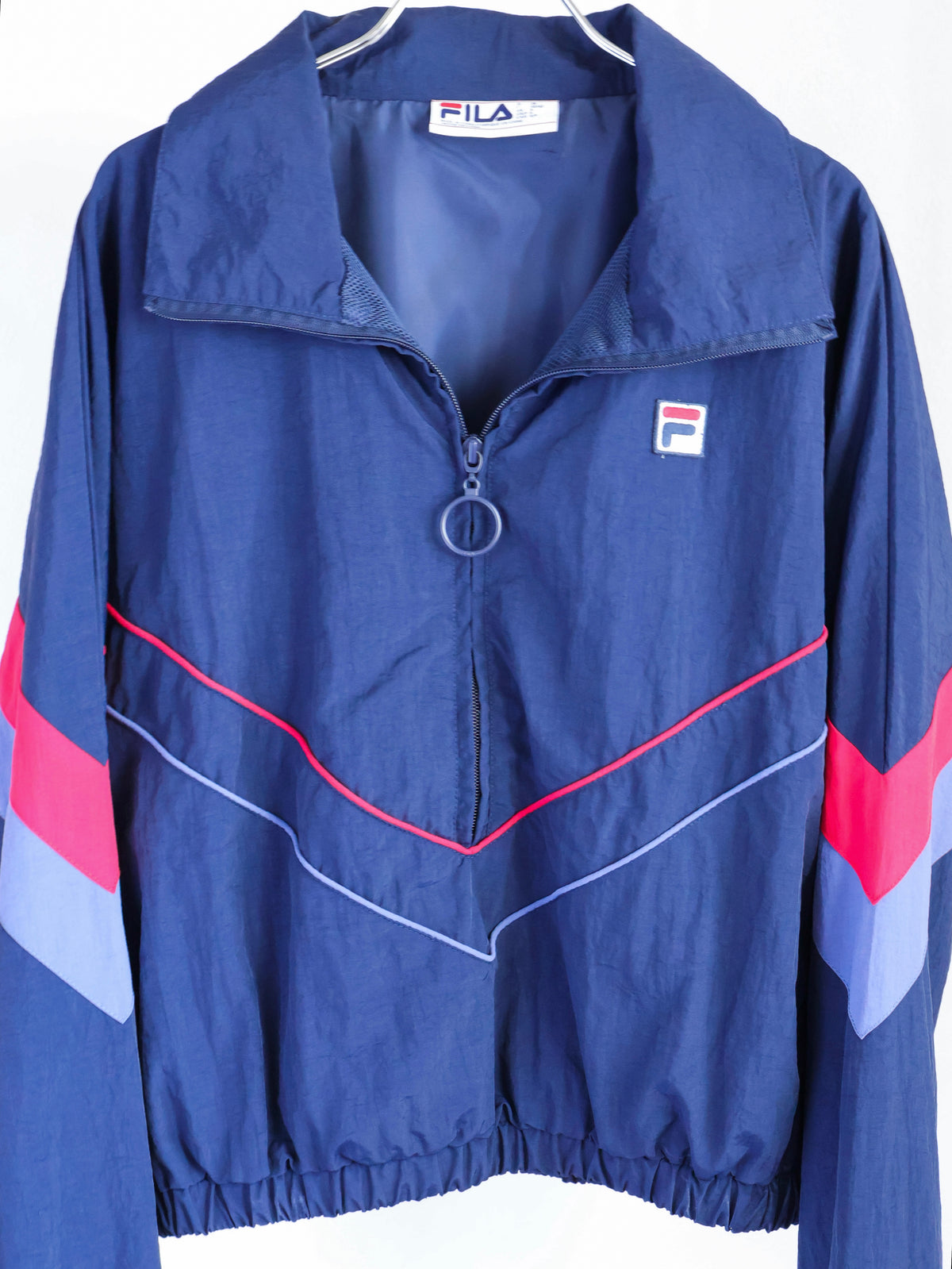 【sizeS-M】1990’s FILA Half-Zip Nylon Track Jacket